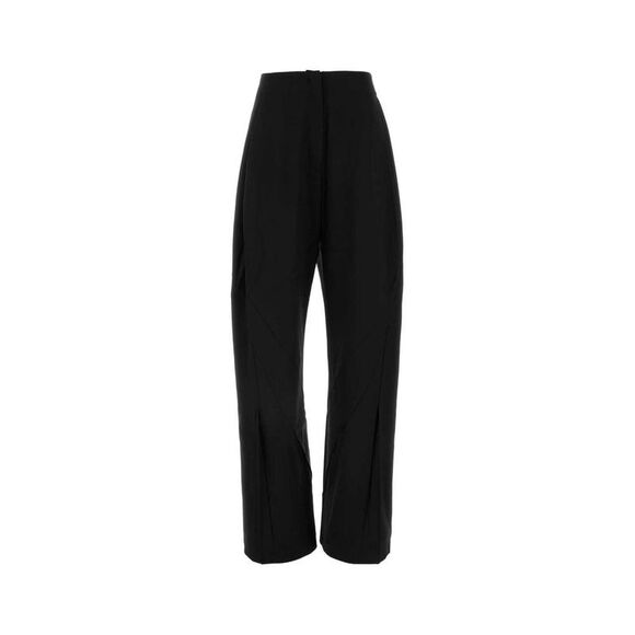 KIKO KOSTADINOV Asymmetric Seam Wide-Leg Pants Women BLACK